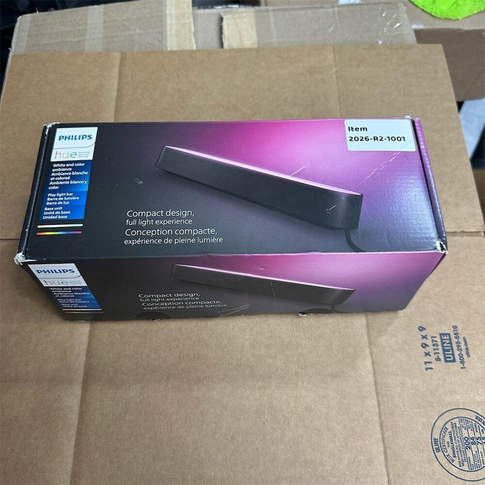 Philips Hue Play Light Bar Black RGB Smart LED Bluetooth Zigbee TV Gaming | Used